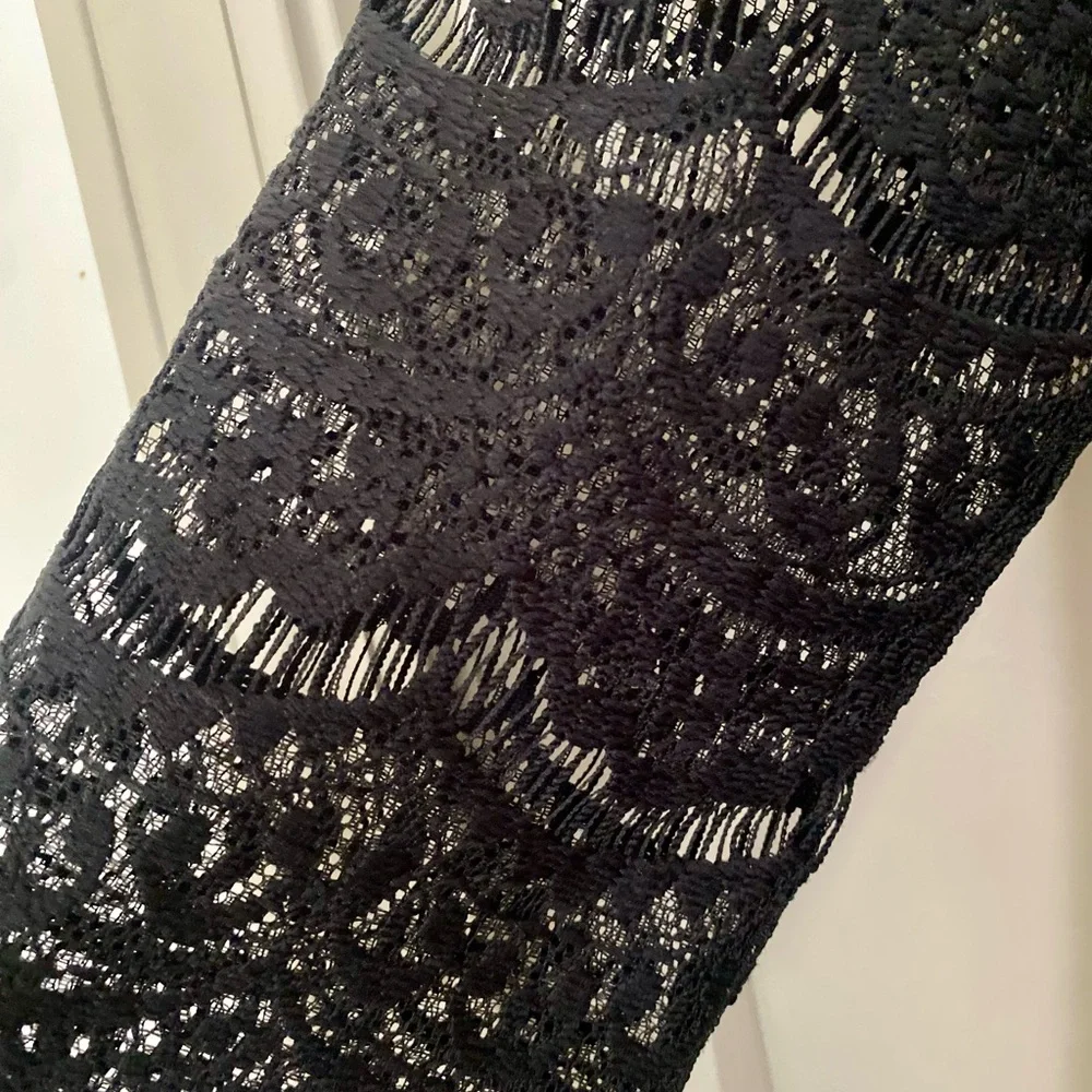 Jessica Howard Black Lace Long Sleeve Dress - Picture 3 of 6